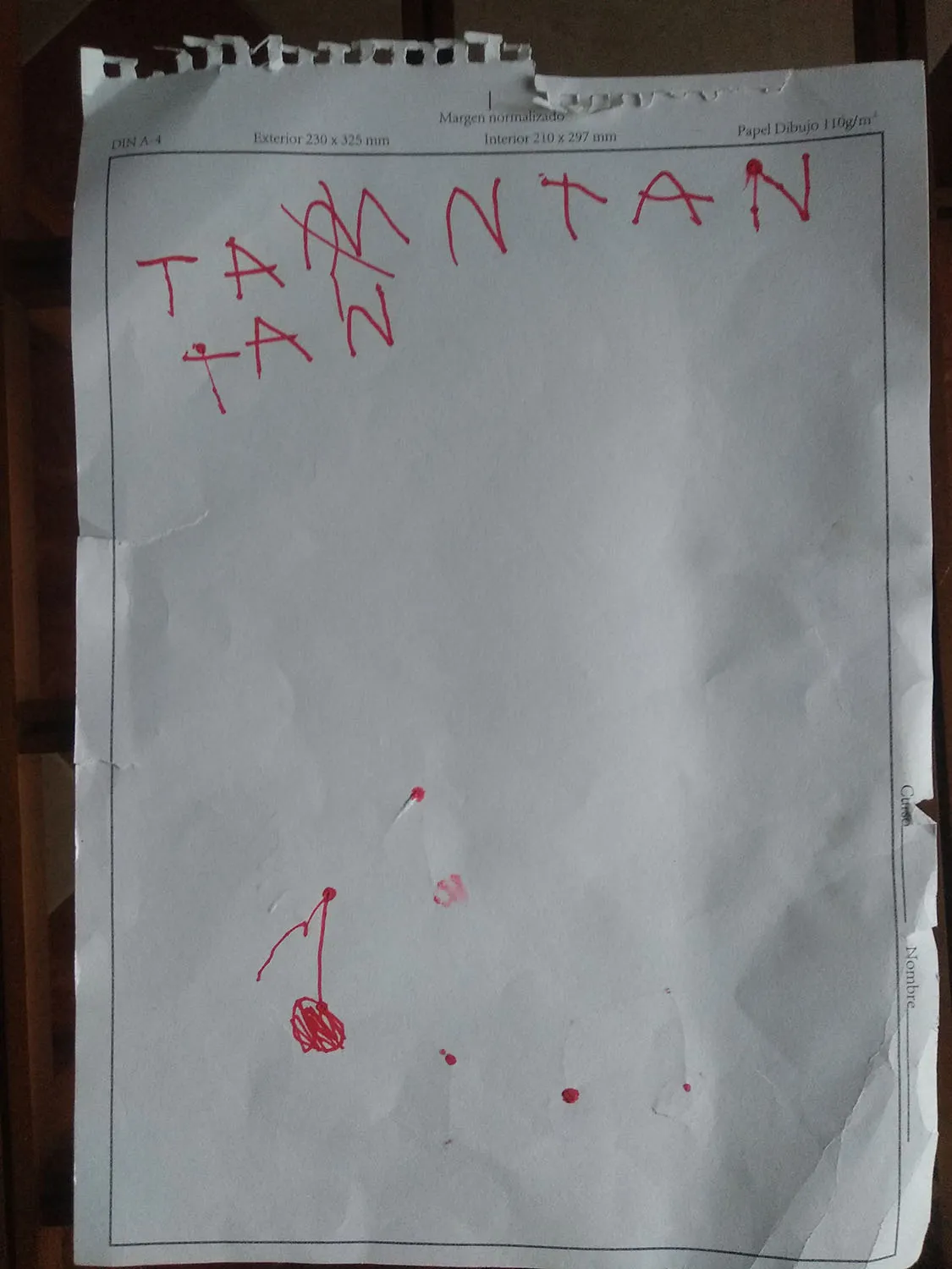 Partitura escrita por Telmo