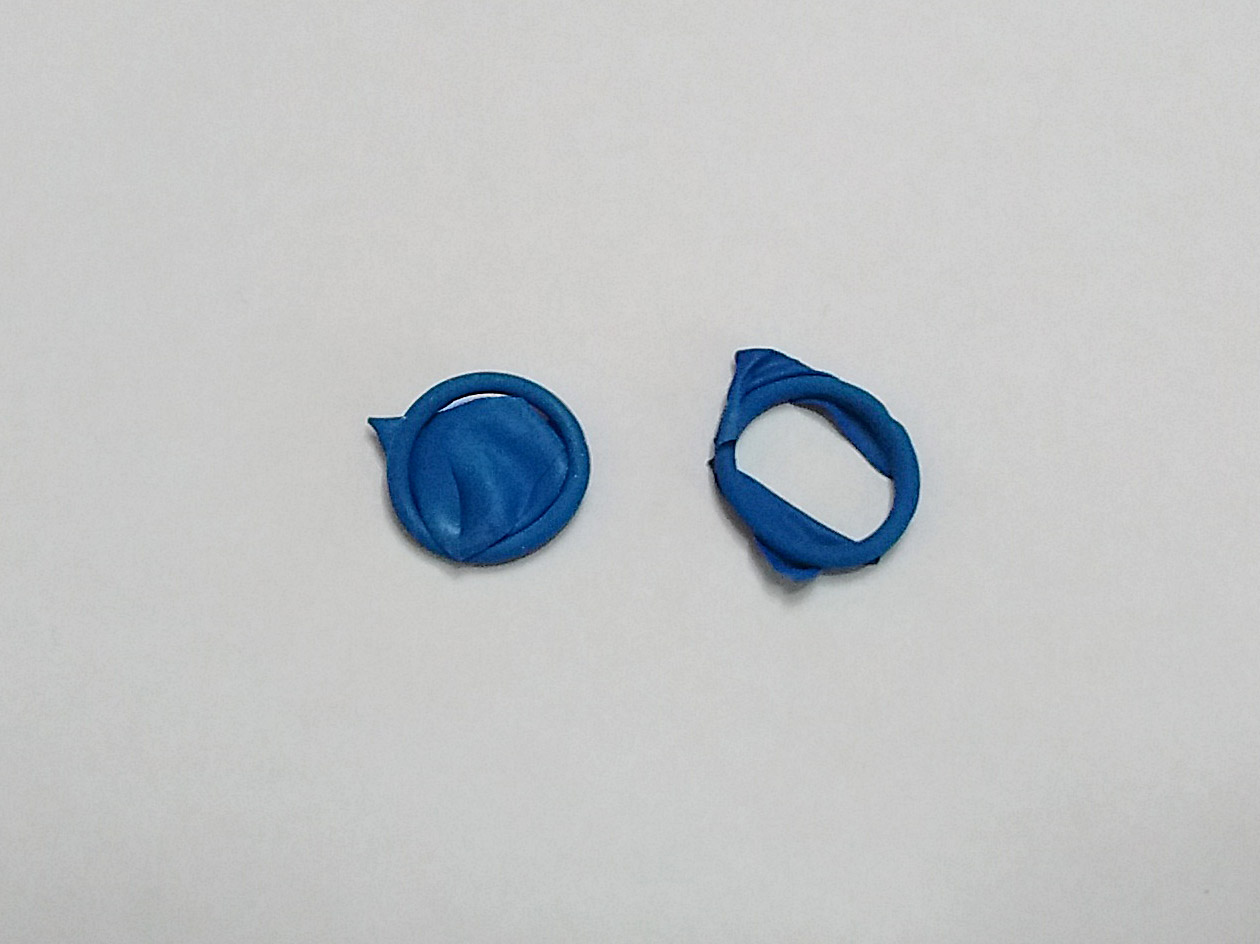 Fragmentos de globo inflable